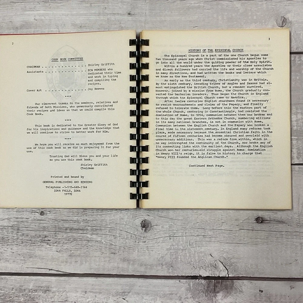 From The Kitchens Of‎ Episcopal Church Keller Texas 1977 Saint Martin In Fields